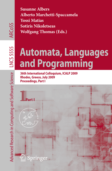 Automata, Languages and Programming - 