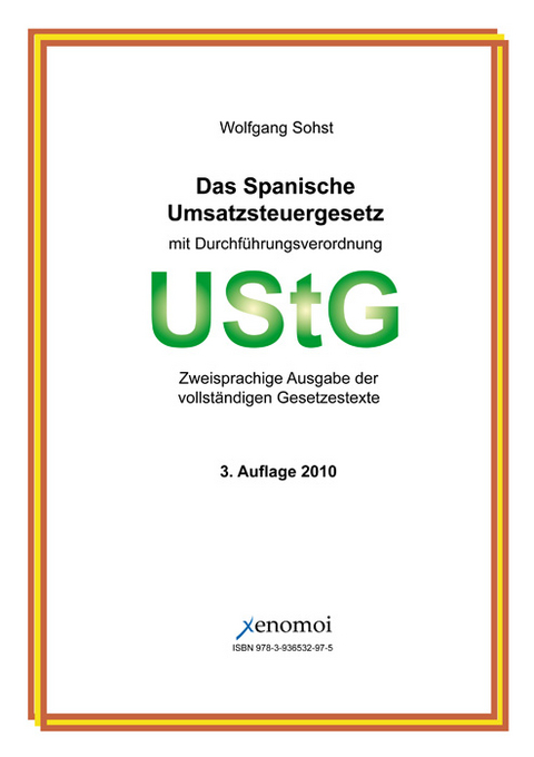 Das spanische Umsatzsteuergesetz (mit Durchf&uuml;hrungsverordnung und DBA) - CD-Rom Ausgabe