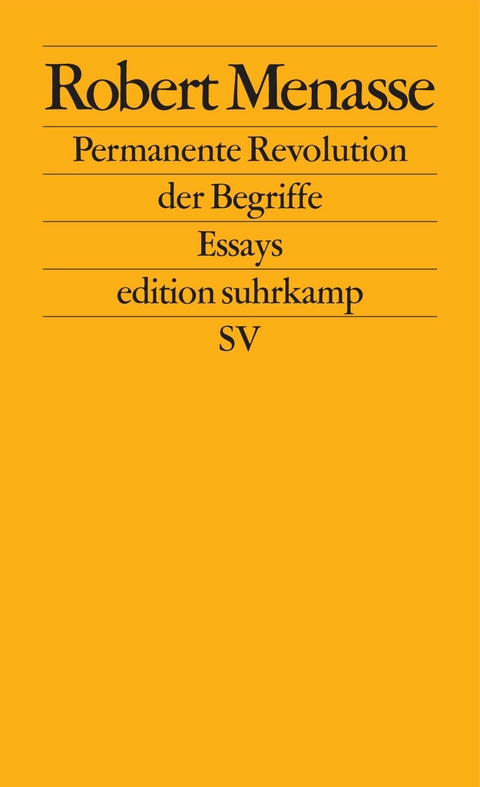 Permanente Revolution der Begriffe - Robert Menasse