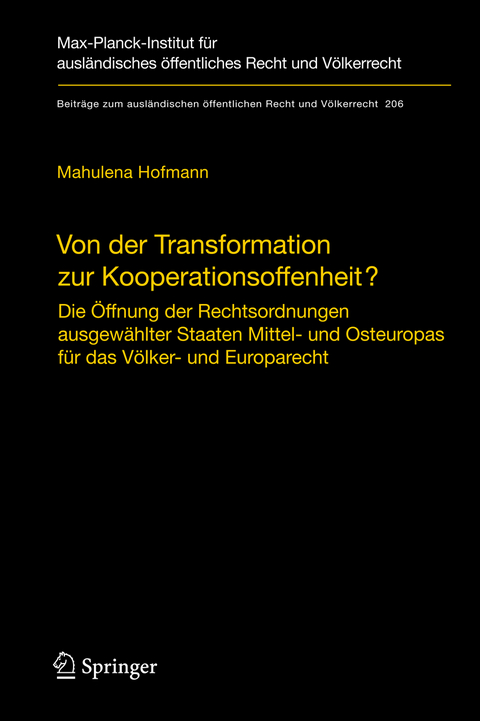 Von der Transformation zur Kooperationsoffenheit? - Mahulena Hofmann