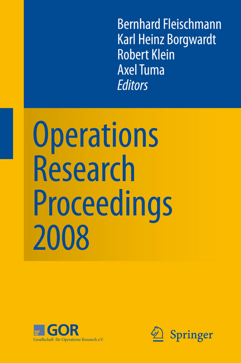 Operations Research Proceedings 2008 - 