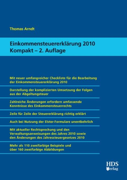 Einkommensteuererkl&auml;rung 2010 Kompakt - Thomas Arndt
