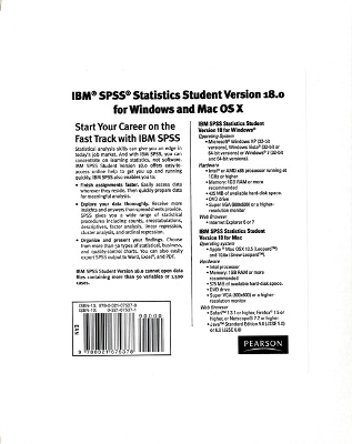 IBM® SPSS® Statistics Student Version 18.0 for Windows and Mac OS X - Inc. SPSS Inc.