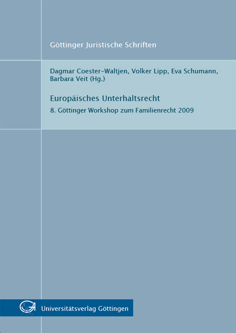 Europ&auml;isches Unterhaltsrecht - 