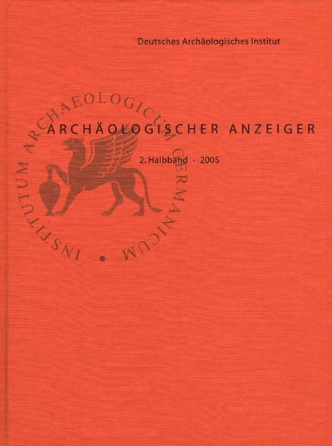 Arch&auml;ologischer Anzeiger - 