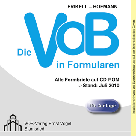 Die VOB in Formularen - Eckhard Frikell, Olaf Hofmann