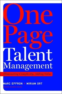 One Page Talent Management - Marc Effron, Miriam Ort