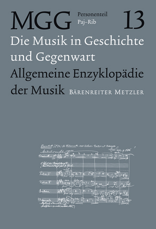 Die Musik in Geschichte und Gegenwart (MGG) / Musik in Geschichte und Gegenwart: allgemeine Enzyklopädie der Musik, Personenteil, Band 12