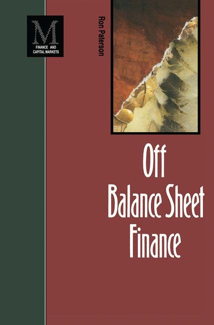 Off Balance Sheet Finance -  Ron Paterson