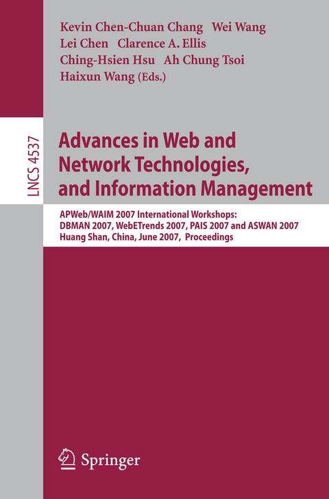 Advances in Web and Network Technologies, and Information Management - 
