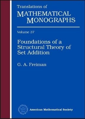 Foundations of a Structural Theory of Set Addition - G.A. Freiman