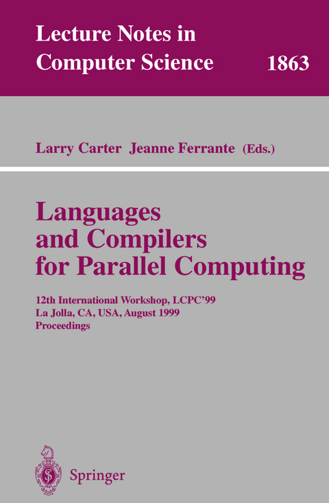 Languages and Compilers for Parallel Computing - 