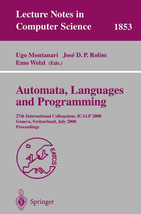 Automata, Languages and Programming - 