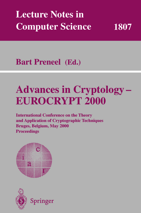 Advances in Cryptology &ndash; EUROCRYPT 2000 - 