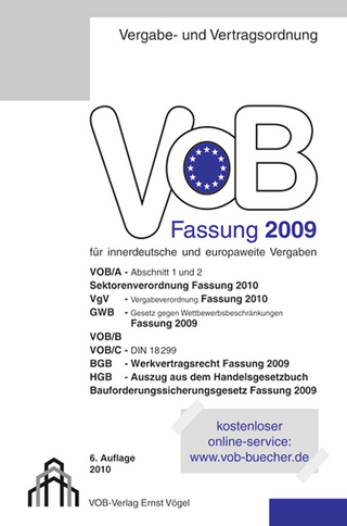 VOB Fassung 2009 für innerdeutsche und europaweite Vergaben