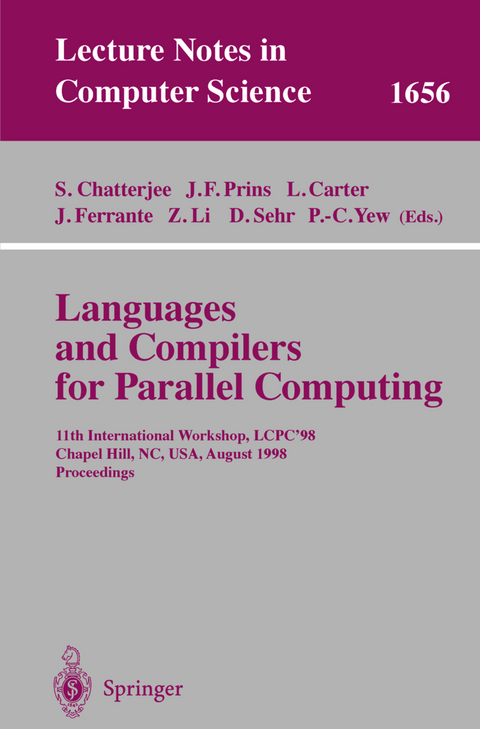 Languages and Compilers for Parallel Computing - 