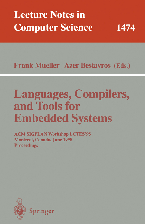 Languages, Compilers, and Tools for Embedded Systems - 