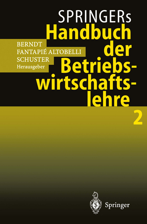 Springers Handbuch der Betriebswirtschaftslehre 2 - 
