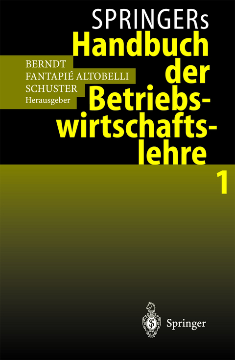 Springers Handbuch der Betriebswirtschaftslehre 1 - 