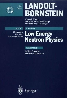 Tables of Neutron Resonance Parameters
