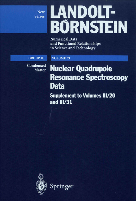 Nuclear Quadrupole Resonance Spectroscopy Data - H. Chihara, N. Nakamura