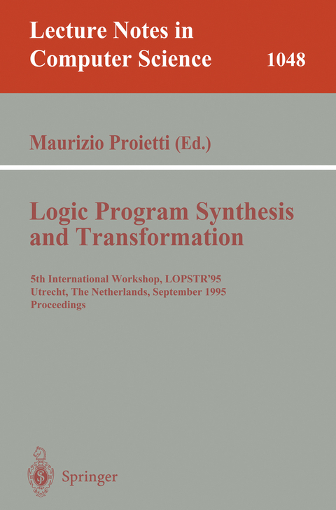 Logic Program Synthesis and Transformation - 