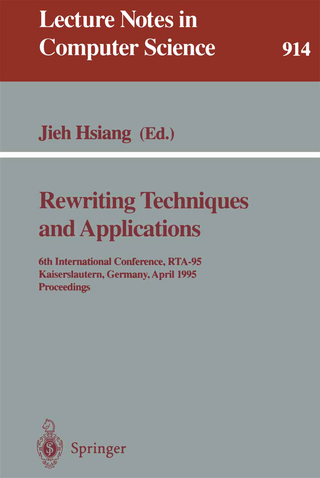 Rewriting Techniques and Applications