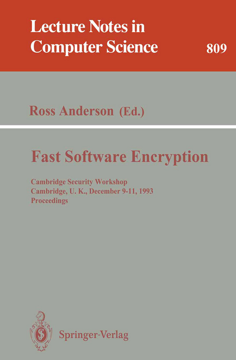 Fast Software Encryption - 