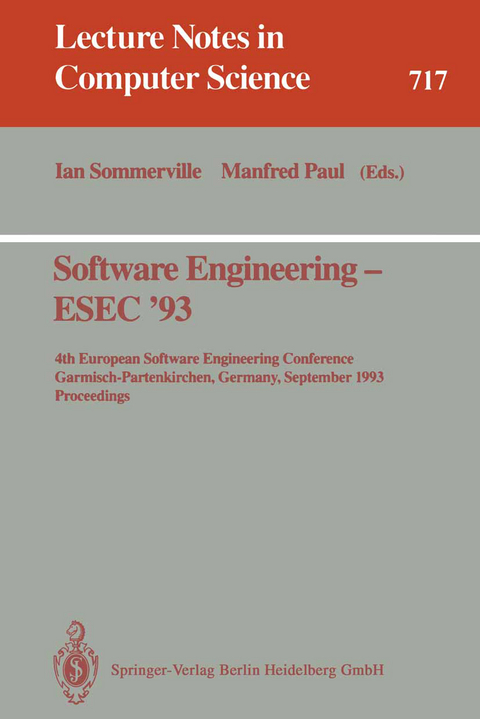 Software Engineering - ESEC '93 - 