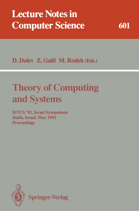 Theory of Computing and Systems - 