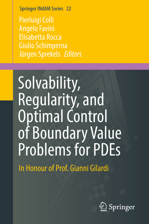 Solvability, Regularity, and Optimal Control of Boundary Value Problems for PDEs - 