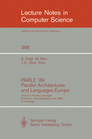 PARLE '89 - Parallel Architectures and Languages Europe