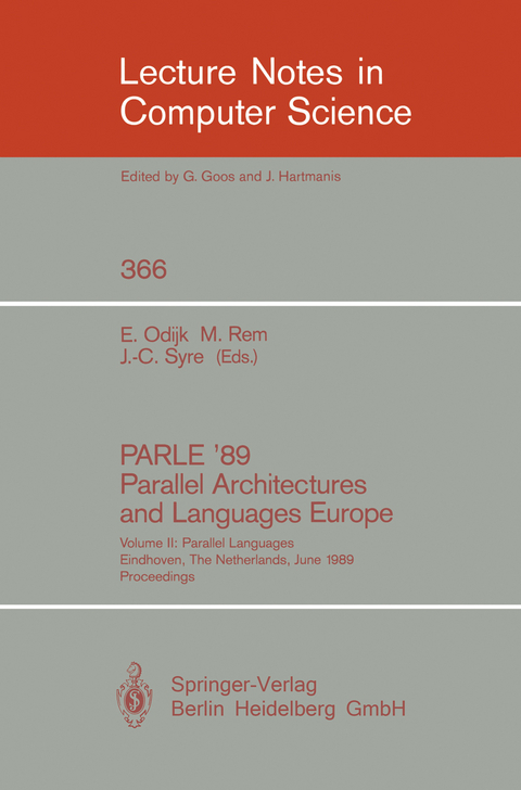 PARLE '89 - Parallel Architectures and Languages Europe - 