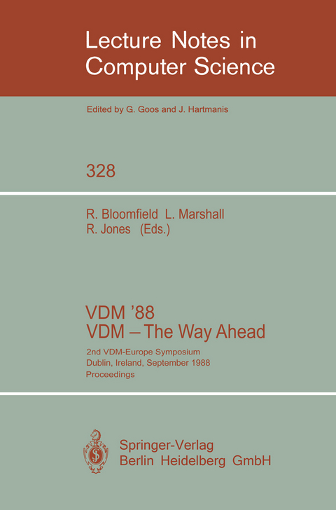 VDM '88. VDM - The Way Ahead - 