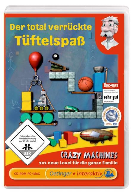 Der total verr&uuml;ckte T&uuml;ftelspa&szlig; - Crazy Machines f&uuml;r die ganze Familie - CD-ROM