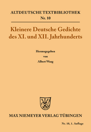 Kleinere Deutsche Gedichte des XI. und XII. Jahrhunderts