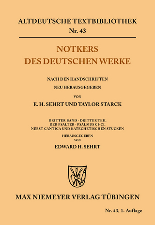 Notkers des Deutschen Werke