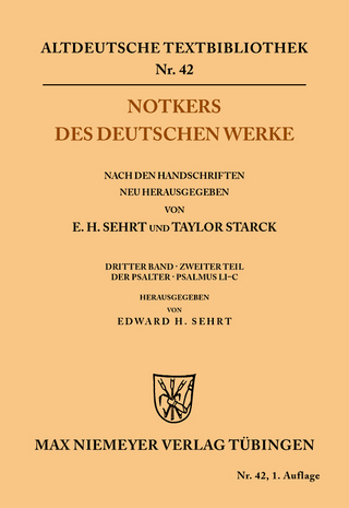 Notkers des Deutschen Werke