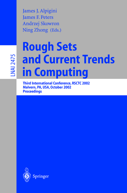 Rough Sets and Current Trends in Computing - 
