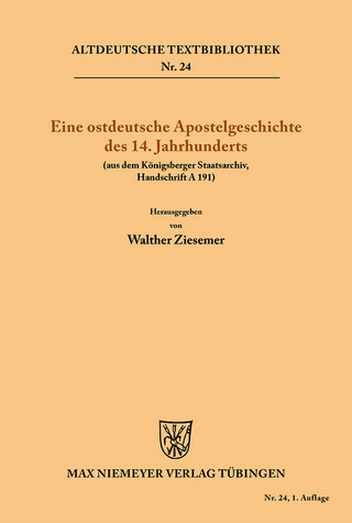 Eine ostdeutsche Apostelgeschichte des 14. Jahrhunderts