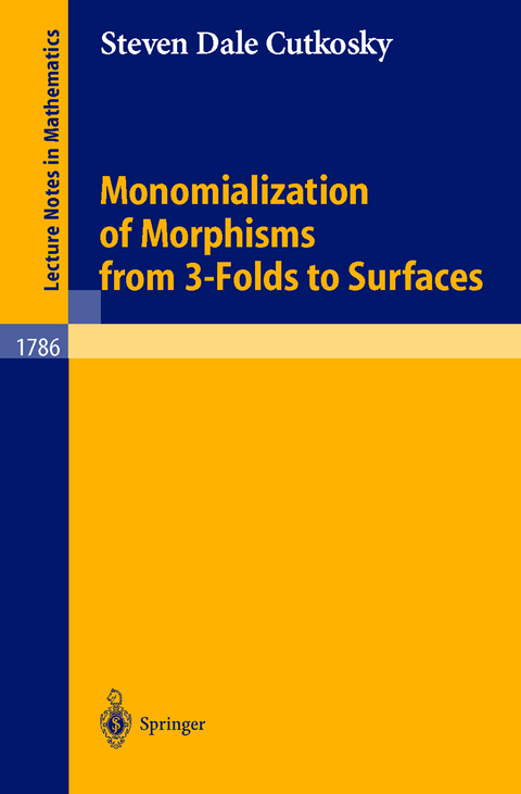 Monomialization of Morphisms from 3-Folds to Surfaces - Steven D. Cutkosky