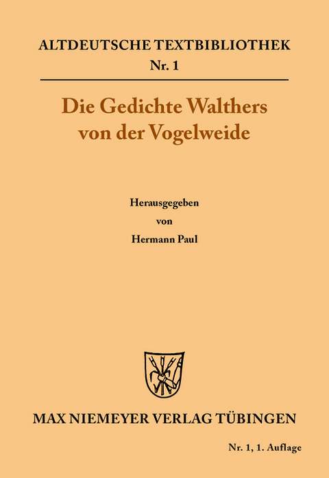 Die Gedichte -  Walther von der Vogelweide
