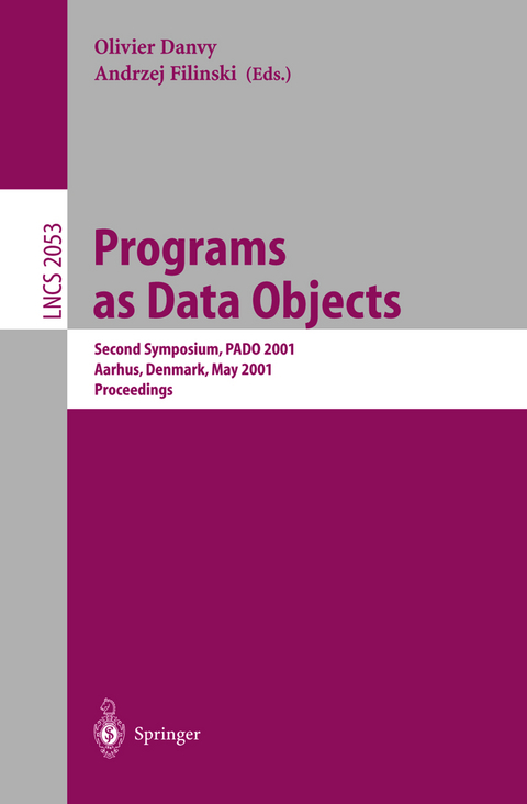 Programs as Data Objects - 