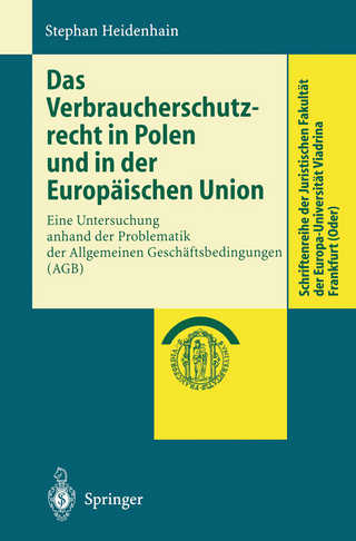 Das Verbraucherschutzrecht in Polen und in der Europäischen Union