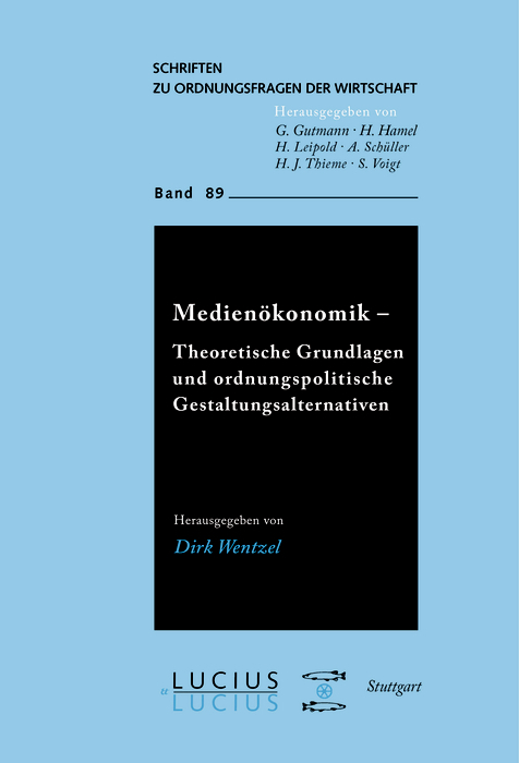 Medien&ouml;konomik - Dirk Wentzel