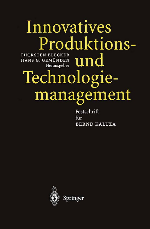 Innovatives Produktions-und Technologiemanagement - 