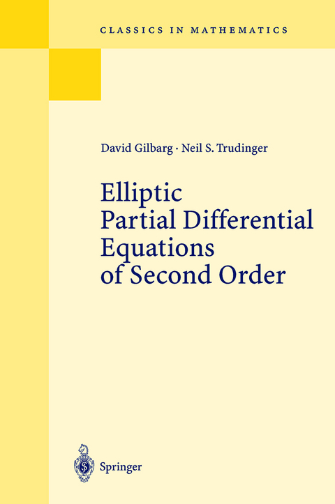 Elliptic Partial Differential Equations of Second Order - David Gilbarg, Neil S. Trudinger
