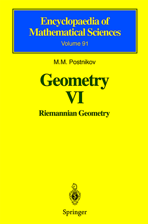 Geometry VI - M.M. Postnikov