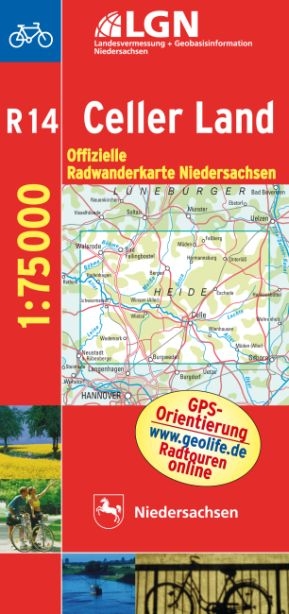 Topographische Sonderkarten Niedersachsen. Sonderblattschnitte auf... / Radwanderkarte 1 : 75000 mit Begleitheft / Celler Land