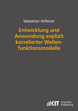 Entwicklung und Anwendung explizit korrelierter Wellenfunktionsmodelle